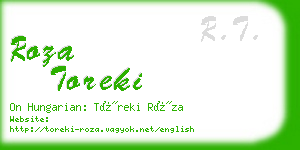 roza toreki business card